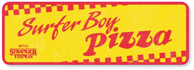 Surfer Boy Pizza Stranger Things